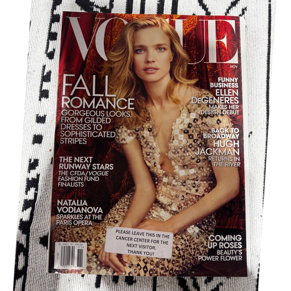 Vogue Magazine 2014 Lot of 3 June October November Charlize Theron Reese Natalia - Picture 3 of 4